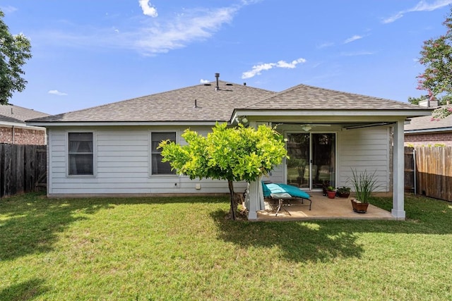 2010 Hawksbury Way, Cedar Park, TX 78613 - back of house with a fenced backyard, a patio area, and roof with shingles