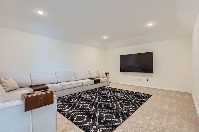 1505 Sibley Way, Leander, TX 78641 - living area featuring carpet flooring and recessed lighting