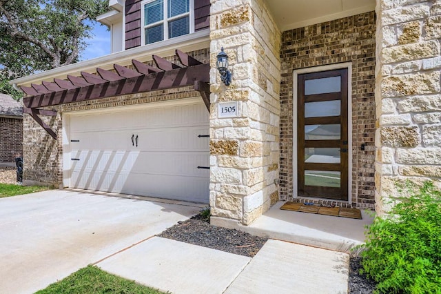 1505 Sibley Way, Leander, TX 78641 - entrance to property featuring stone siding and driveway