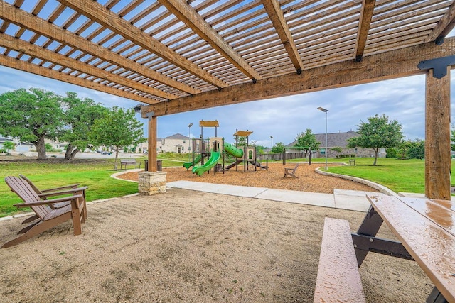1505 Sibley Way, Leander, TX 78641 - communal playground featuring a lawn