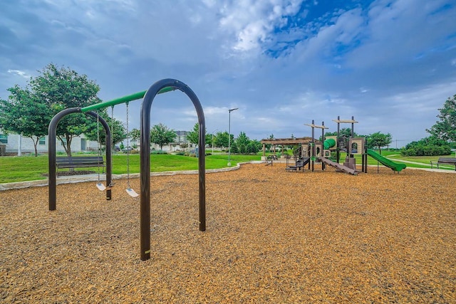 1505 Sibley Way, Leander, TX 78641 - community jungle gym with a lawn
