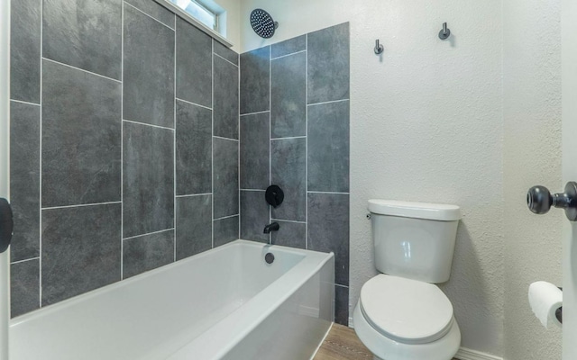 1623 Peachtree Valley Dr, Round Rock, TX 78681 - bathroom with shower / bathtub combination and a textured wall