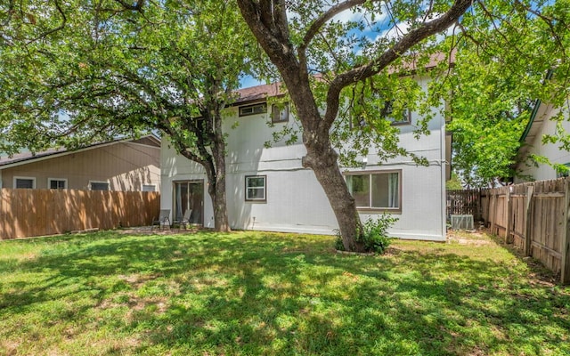 1623 Peachtree Valley Dr, Round Rock, TX 78681 - rear view of property with a fenced backyard