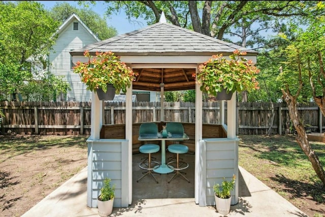 200 Garwood St, Smithville, TX 78957 - fenced backyard with a gazebo