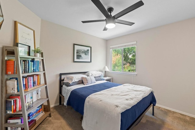 1620 Rockland Dr Unit 167, Austin, TX 78748 - carpeted bedroom featuring baseboards and ceiling fan