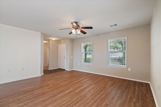 11617 Briarcreek Loop, Manor, TX 78653 - spare room featuring wood finished floors and a ceiling fan