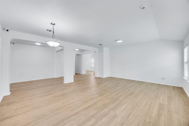 19700 San Chisolm Dr, Round Rock, TX 78664 - unfurnished living room with light wood-type flooring