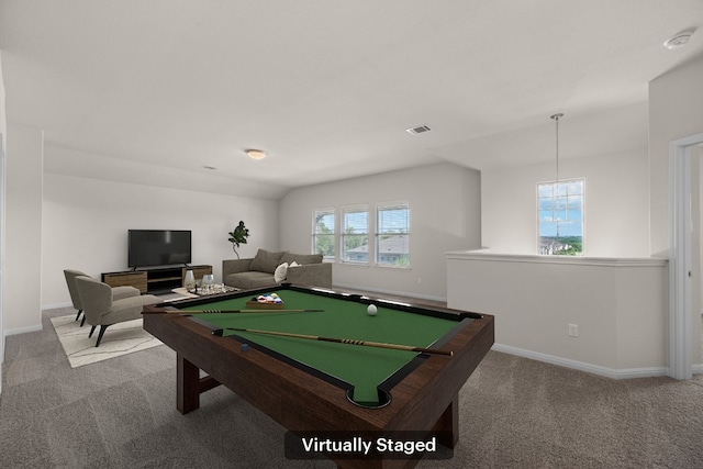 205 Falkland St, Hutto, TX 78634 - game room featuring carpet floors and billiards