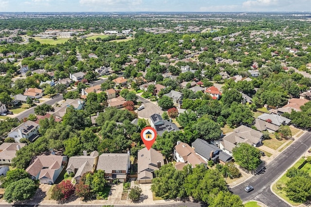 8204 Cahill Dr, Austin, TX 78729 - aerial perspective of suburban area