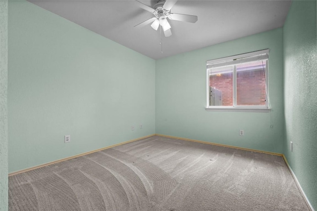3305 Blue Ridge Dr, Round Rock, TX 78681 - carpeted spare room with ceiling fan and baseboards