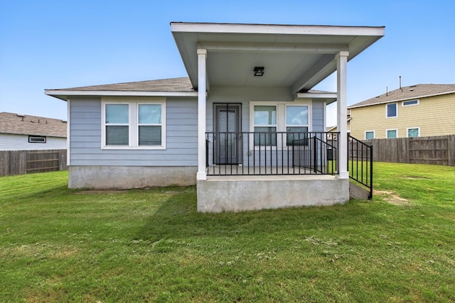 337 Spiny Lizard Ln, San Marcos, TX 78666 - back of property featuring a fenced backyard