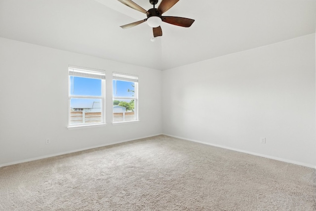 337 Spiny Lizard Ln, San Marcos, TX 78666 - carpeted spare room featuring ceiling fan and vaulted ceiling