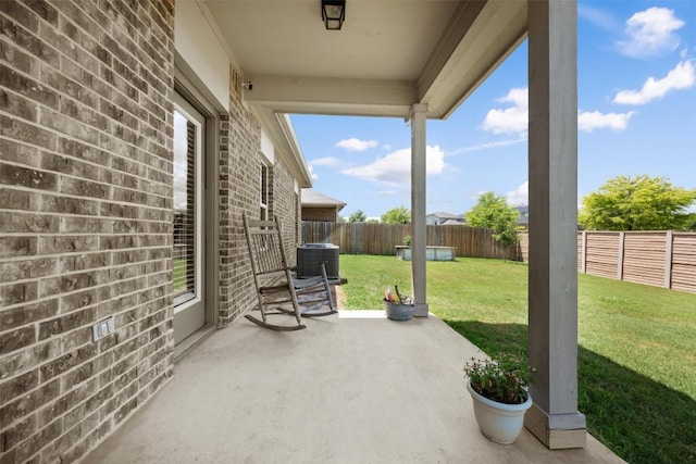 316 Shiner Ln, Georgetown, TX 78626 - fenced backyard with a patio