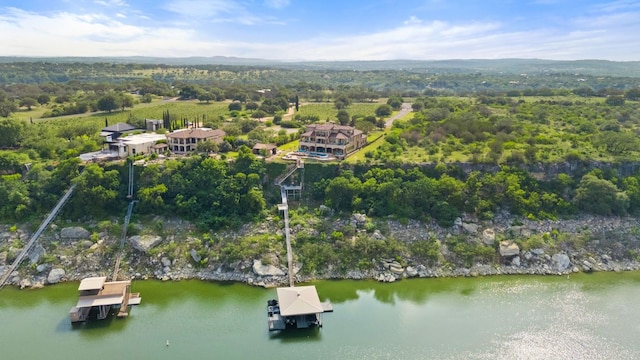 1216 Travis Bluff Way, Spicewood, TX 78669 - bird's eye view of a nearby body of water