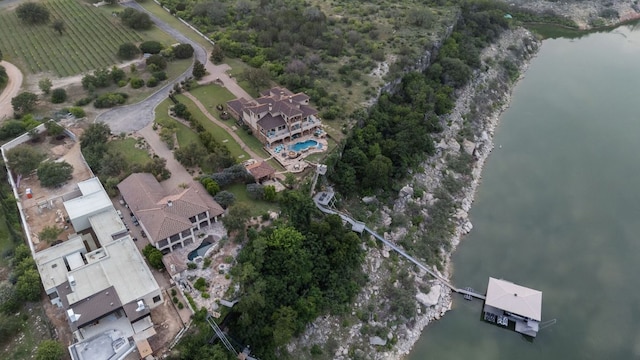 1216 Travis Bluff Way, Spicewood, TX 78669 - aerial view of property's location featuring a nearby body of water