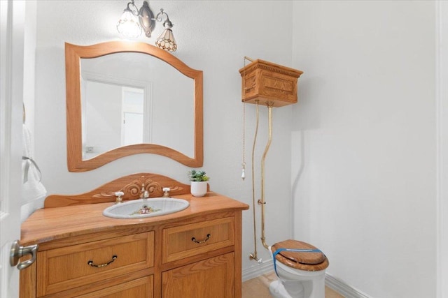 2905 Post River Rd, Cedar Park, TX 78613 - half bath featuring vanity and toilet