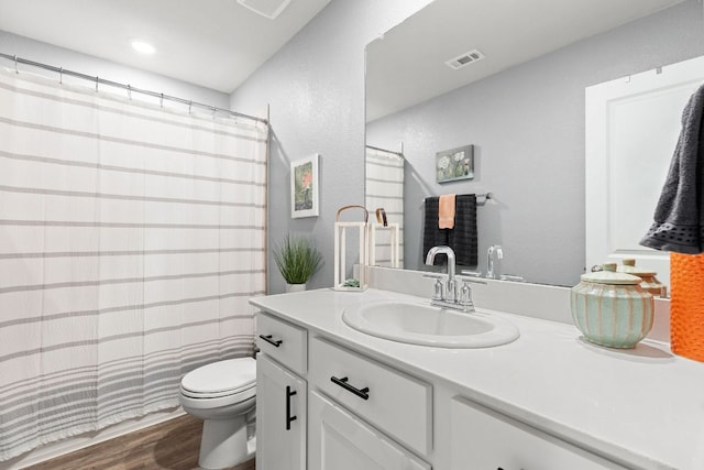 6045 Teodoro Bnd, Round Rock, TX 78665 - full bath featuring vanity, wood finished floors, a textured wall, and curtained shower