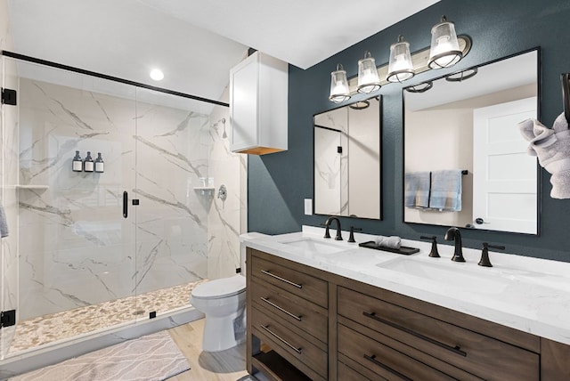 TBD Fm 3000, Elgin, TX 78621 - bathroom with a marble finish shower and double vanity