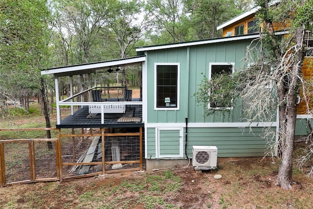415 Balch Rd, Elgin, TX 78621 - back of house with board and batten siding