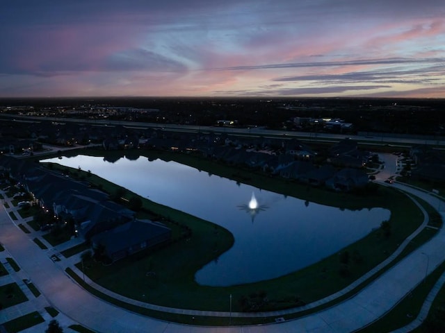 24822 Levante Dr, Richmond, TX 77406 - aerial view at dusk of a water view