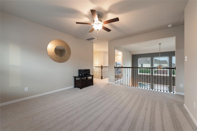 24822 Levante Dr, Richmond, TX 77406 - carpeted empty room with a ceiling fan and a smoke detector