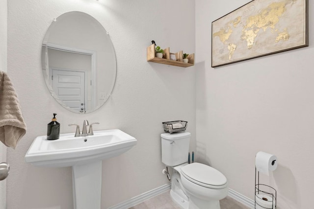 232 Silver Pass, Kyle, TX 78640 - half bathroom with toilet and baseboards