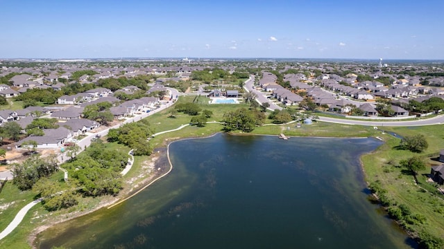 232 Silver Pass, Kyle, TX 78640 - aerial overview of property's location with a nearby body of water and nearby suburban area