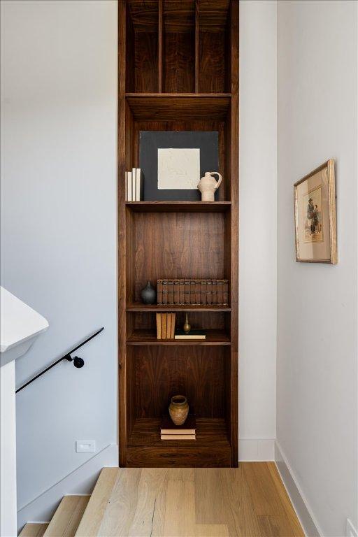 3003 W French Pl Unit 1, Austin, TX 78722 - detailed view of wood finished floors and baseboards