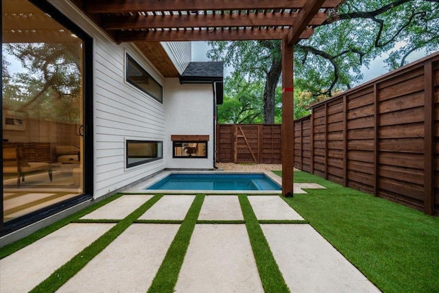 3003 W French Pl Unit 1, Austin, TX 78722 - fenced backyard with a patio area and a pergola