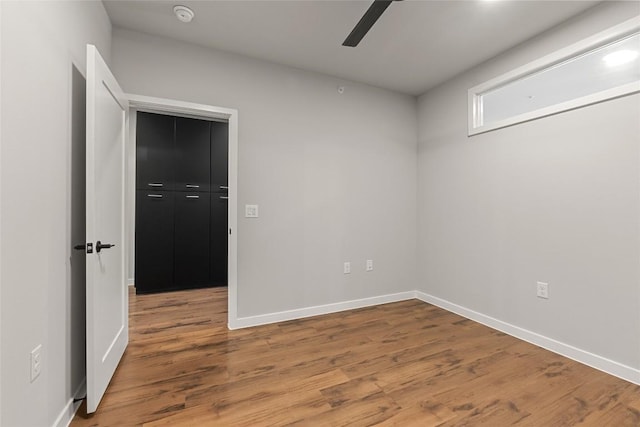 4510 Terry-O Ln Unit 205, Austin, TX 78745 - spare room featuring ceiling fan, a smoke detector, and wood finished floors