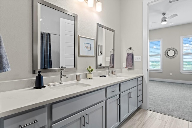 4501 Jackson Ave Unit 5301, Austin, TX 78731 - full bath featuring double vanity and a ceiling fan