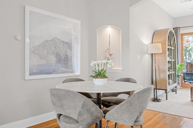 4206 Sinclair Ave, Austin, TX 78756 - dining area featuring wood finished floors and baseboards