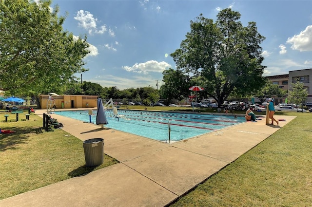 4206 Sinclair Ave, Austin, TX 78756 - community pool with a lawn