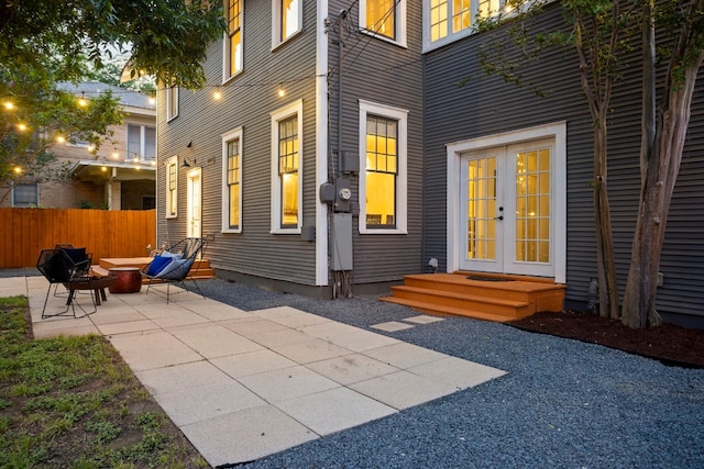607 W 32nd St, Austin, TX 78705 - view of patio / terrace with french doors