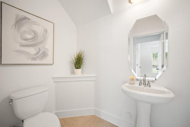 11013 Avery Station Loop Unit 31, Austin, TX 78717 - bathroom with toilet and tile patterned floors