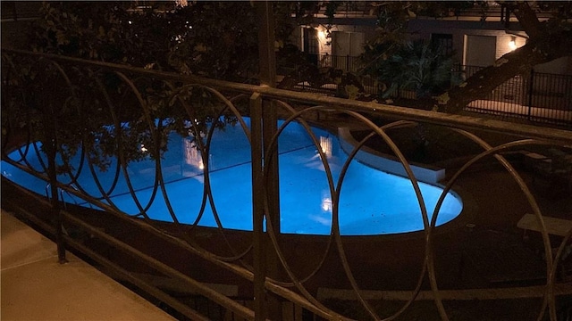 1210 Windsor Rd Unit 113, Austin, TX 78703 - view of pool at twilight
