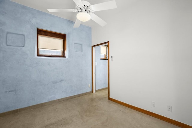 913 Taulbee Ln, Austin, TX 78757 - spare room with ceiling fan and baseboards