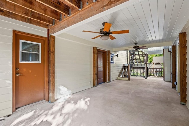 913 Taulbee Ln, Austin, TX 78757 - view of patio / terrace with a ceiling fan