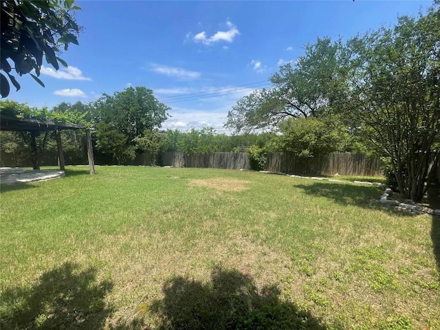 8501 Bismark Cv, Austin, TX 78745 - view of yard featuring a pergola