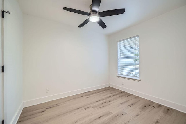 6102 Amber Pass, Austin, TX 78745 - spare room featuring light wood-type flooring and ceiling fan
