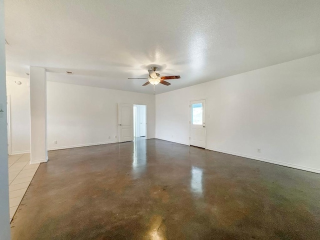 303 Rowdy Dr, Killeen, TX 76542 - spare room with ceiling fan and concrete flooring