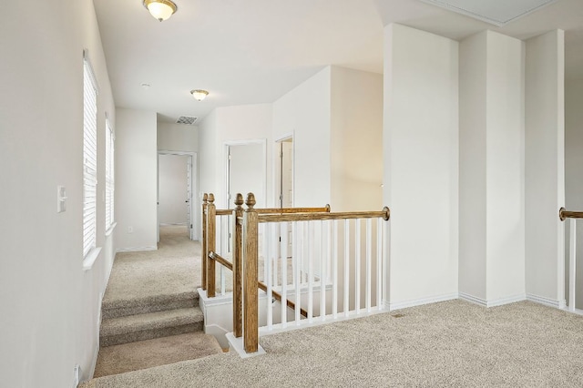 8821 Cattle Baron Path, Austin, TX 78747 - staircase featuring carpet floors and plenty of natural light