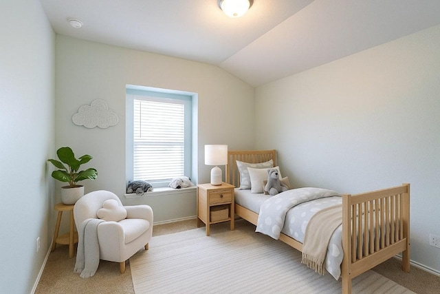 404 Buttercup Creek Blvd Unit 19, Cedar Park, TX 78613 - bedroom with vaulted ceiling and light colored carpet