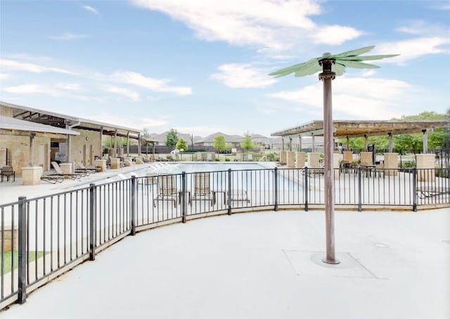 114 Creek Hollow Dr, Hutto, TX 78634 - view of patio / terrace featuring a residential view