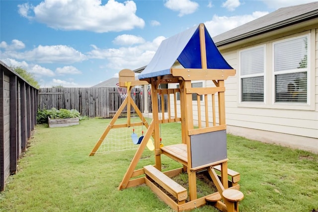114 Creek Hollow Dr, Hutto, TX 78634 - view of play area with a fenced backyard