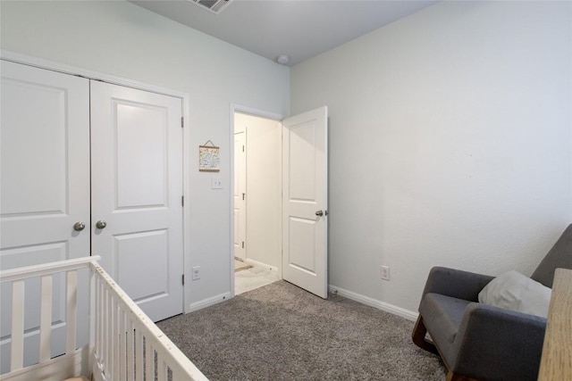 114 Creek Hollow Dr, Hutto, TX 78634 - bedroom featuring light colored carpet, a nursery area, and a closet
