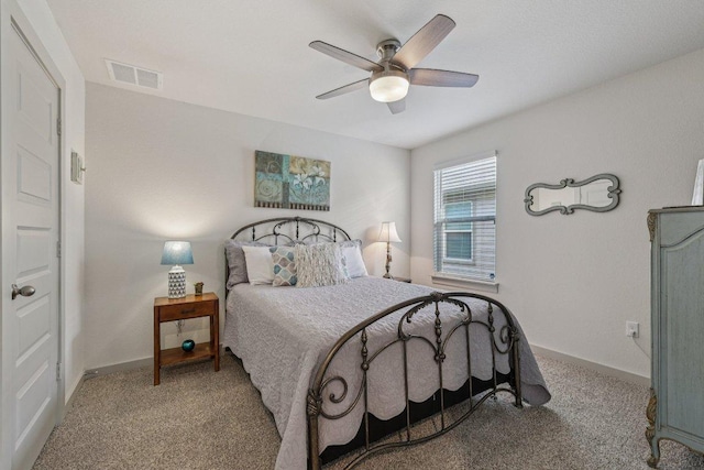 111 Krause Springs Dr, Hutto, TX 78634 - bedroom featuring carpet floors and ceiling fan