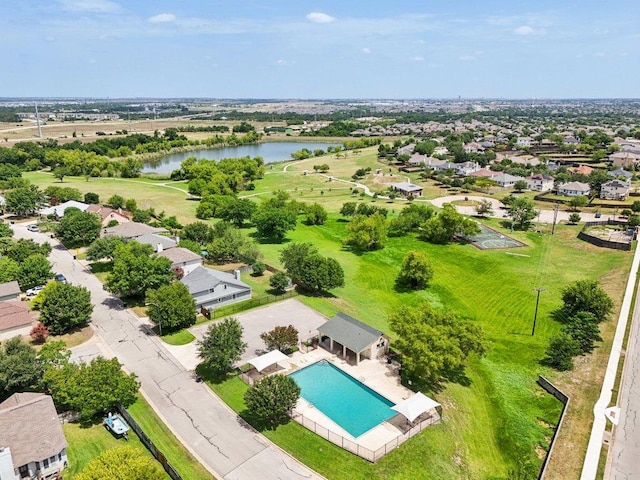 111 Krause Springs Dr, Hutto, TX 78634 - drone / aerial view of a large body of water and a pool
