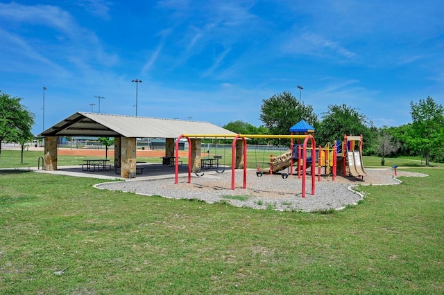 1111 Whitley Dr, Leander, TX 78641 - community jungle gym with a yard and a gazebo