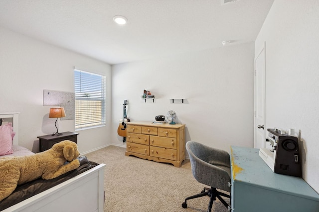1004 Norway, Seguin, TX 78155 - bedroom featuring light carpet and a desk